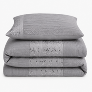 Intimates Amara Crinkle Duvet Cover & Pillowcase Set