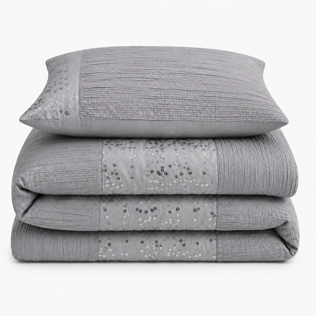 Intimates Amara Crinkle Duvet Cover & Pillowcase Set