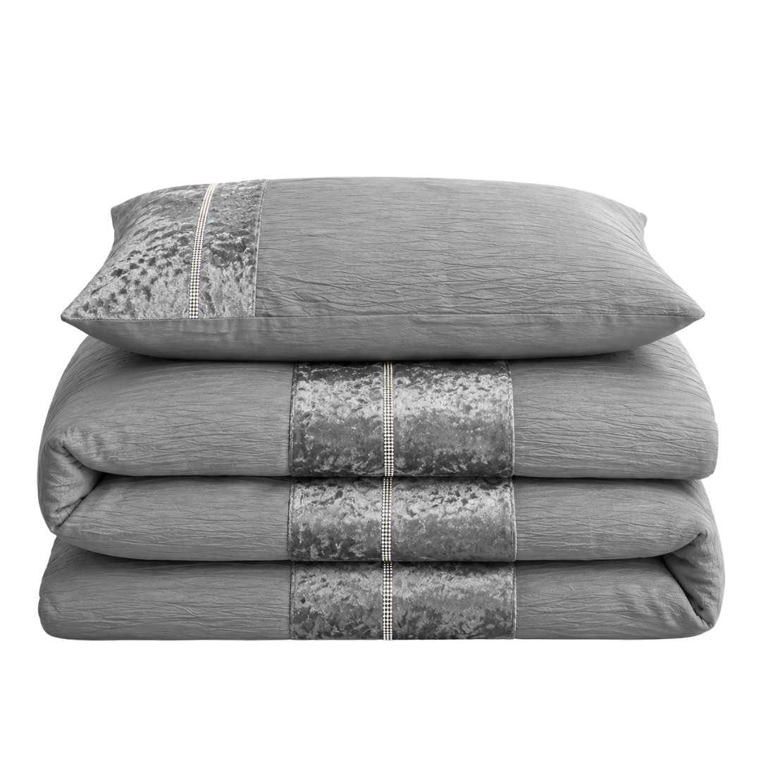 Intimates Diamante Orleans Duvet Cover & Pillowcase Set