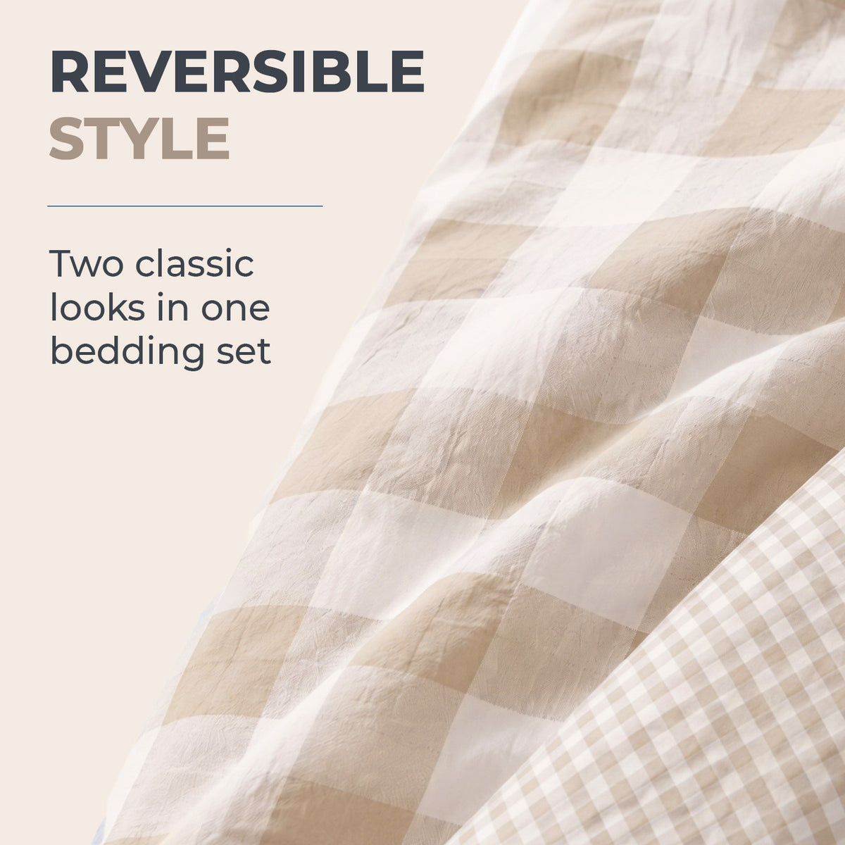 Sweet Dreams Wyndham Gingham Check Duvet Cover and Pillowcase Set