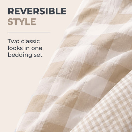 Sweet Dreams Wyndham Gingham Check Duvet Cover and Pillowcase Set