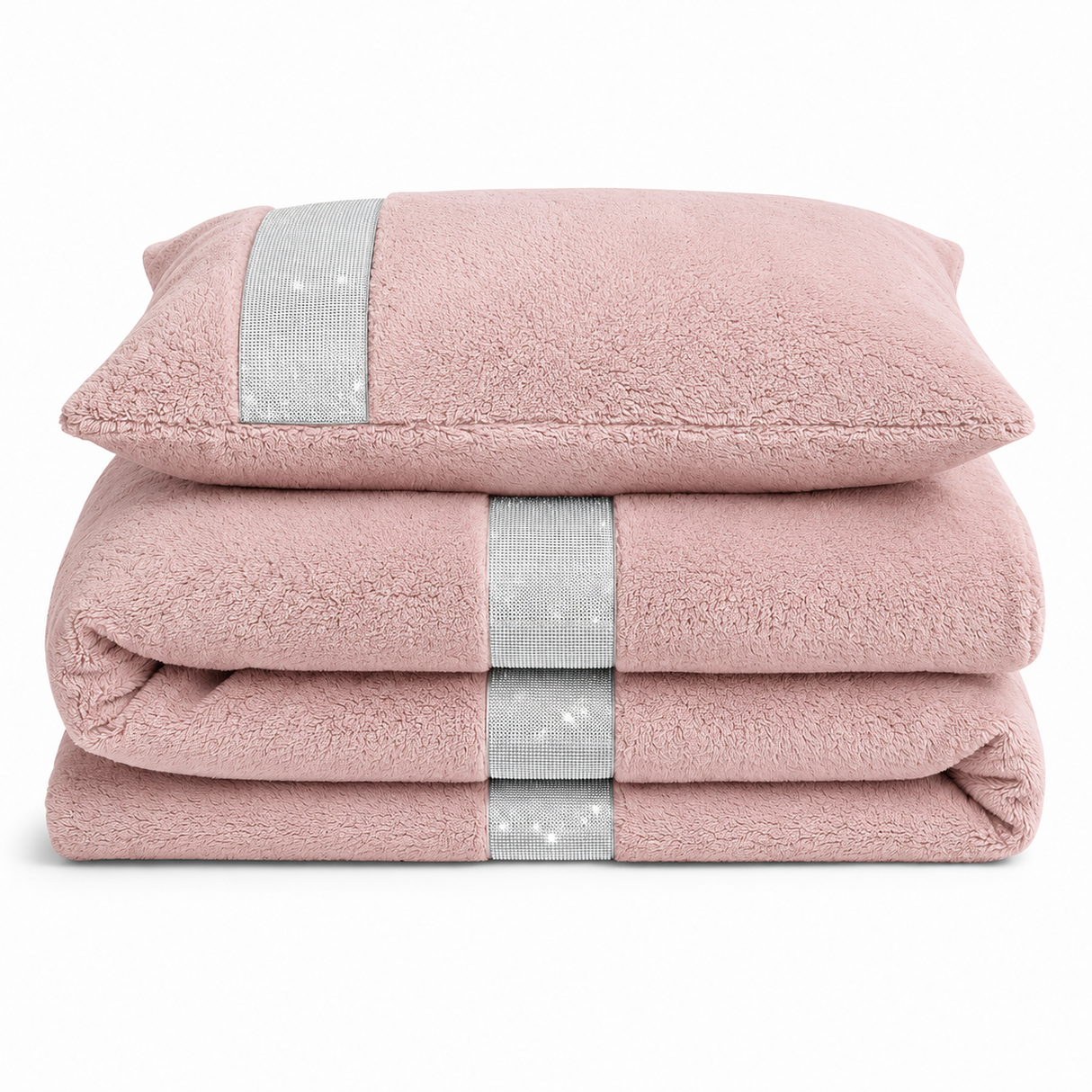 Velosso Beaux Shimmer Duvet Cover & Pillowcase Set