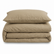 Velosso Washed Linen Look Duvet Cover & Pillowcase Set