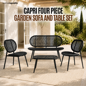 Home Republic Capri 4 Piece Garden Sofa And Tabe Set