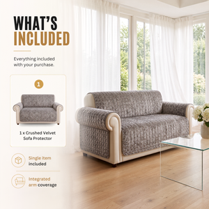 Home Republic Crushed Velvet Sofa Protector