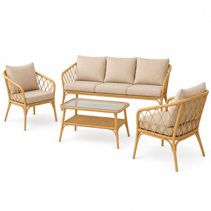 Home Republic Florence 4 Piece Garden Sofa And Table Set