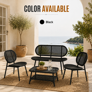 Home Republic Capri 4 Piece Garden Sofa And Tabe Set