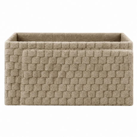 Home Republic Chunky Popcorn Faux Rabbit Fur Storage Ottoman