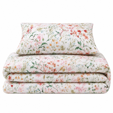 Florelle Eleanor Delicate Floral Patterned Duvet Cover and Pillowcase Set