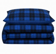Velosso Check Teddy Duvet Cover & Pillowcase Set