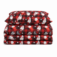 Velosso Gonks Check Flannel Duvet Cover & Pillowcase Set
