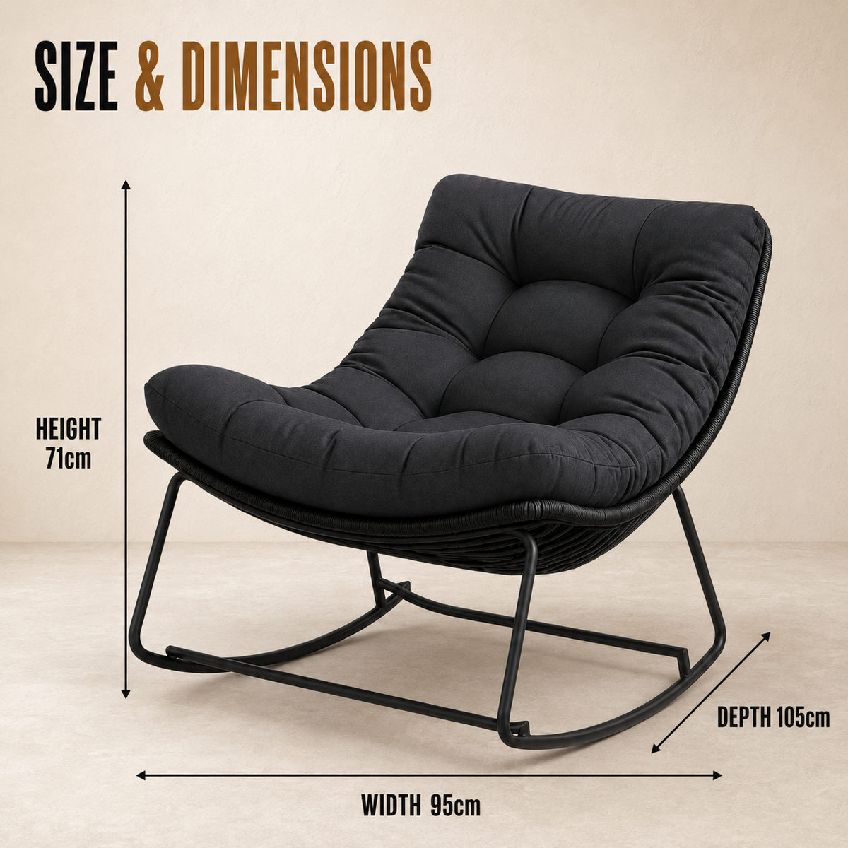 Home Republic Daytona Rocking Chair