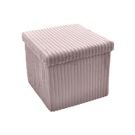 Home Republic Foldable Corduroy Storage Ottoman