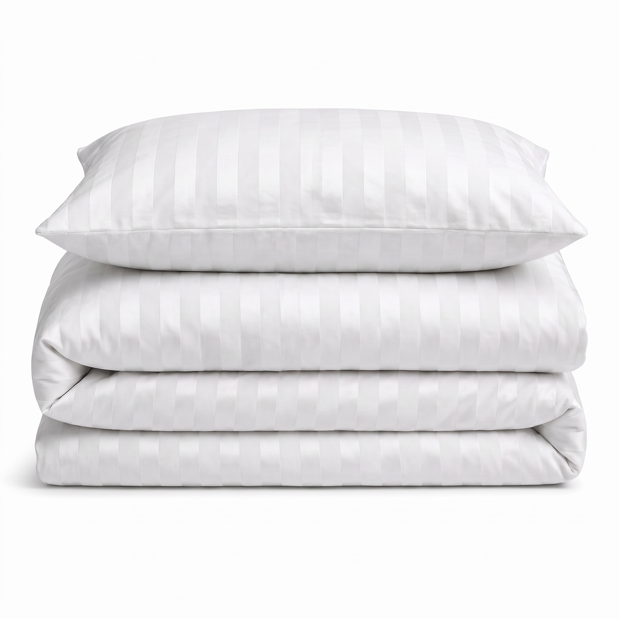 Velosso Oslo Luxury Velvet Stripe Duvet Cover and Pillowcase Set