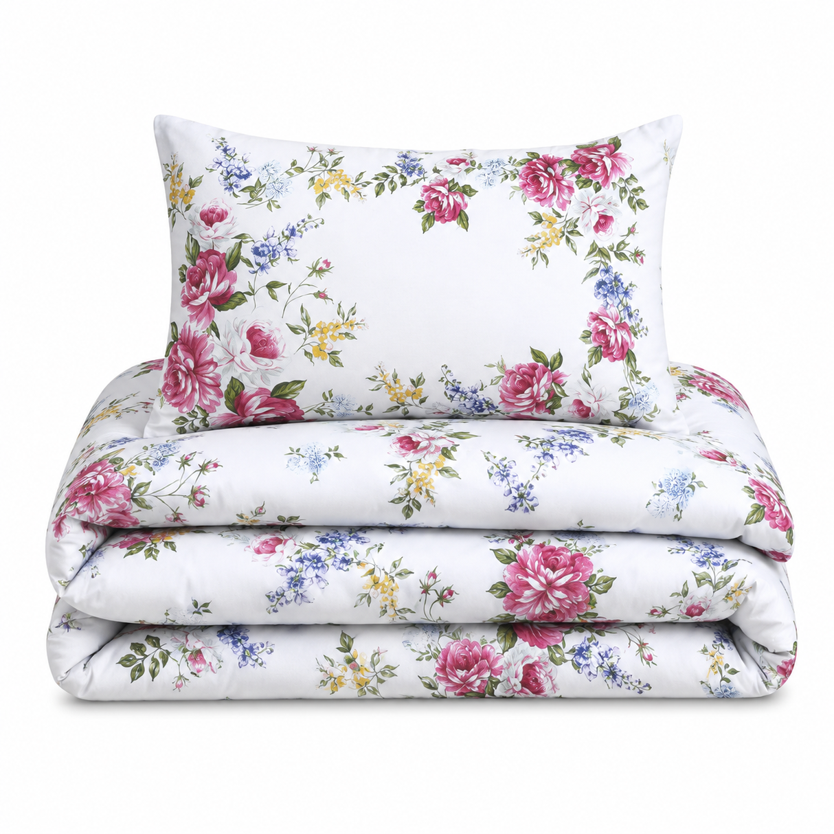 Velosso Vintage Floral Duvet Cover & Pillowcase Set