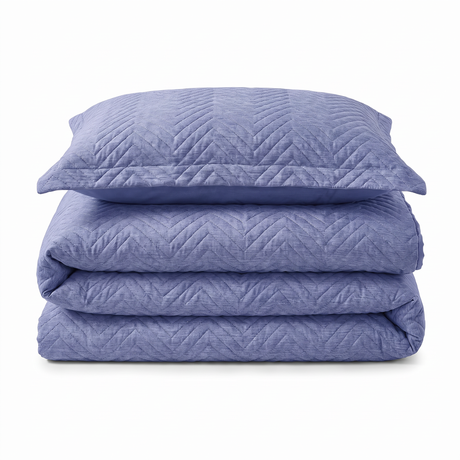 Home Republic Hudson Chevron Pinsonic Duvet Cover and Pillowcase Set