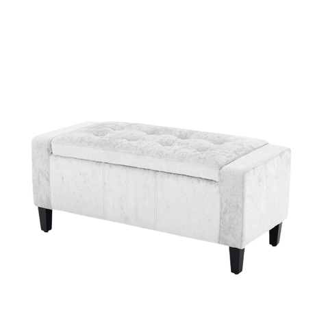 Home Republic Bijou Crushed Velvet Storage Seat