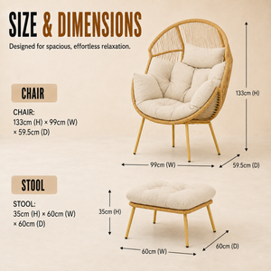 Home Republic Monaco Chair And Stool Set