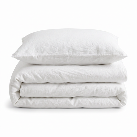 Velosso Washed Linen Look Duvet Cover & Pillowcase Set