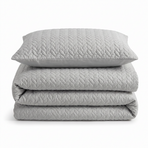 Velosso Kinsley Embossed Pattern Duvet Cover and Pillowcase Set