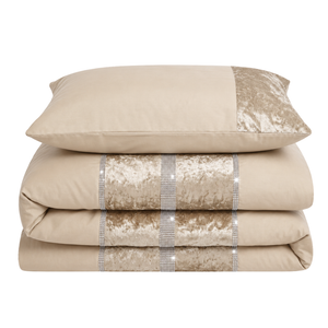 Intimates Topaz Crushed Velvet Duvet Cover & Pillowcase Set