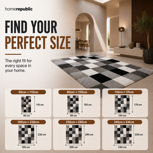 Home Republic Manhattan Blocks Rug Long Pile