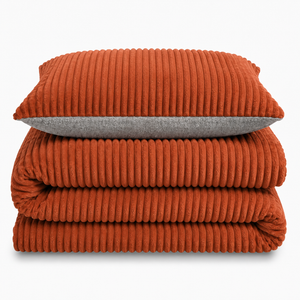 Velosso Plush Cord Teddy Duvet Cover & Pillowcase Set