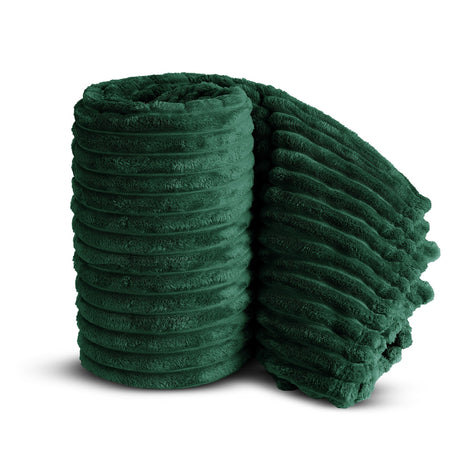 Velosso Super Soft Chunky Cord Blanket Throw