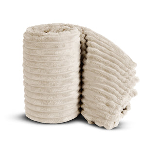 Velosso Super Soft Chunky Cord Blanket Throw