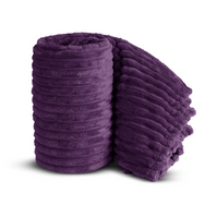 Velosso Super Soft Chunky Cord Blanket Throw