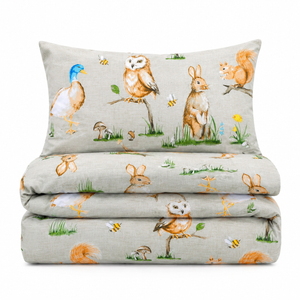Velosso Country Animals Duvet Cover & Pillowcase Set