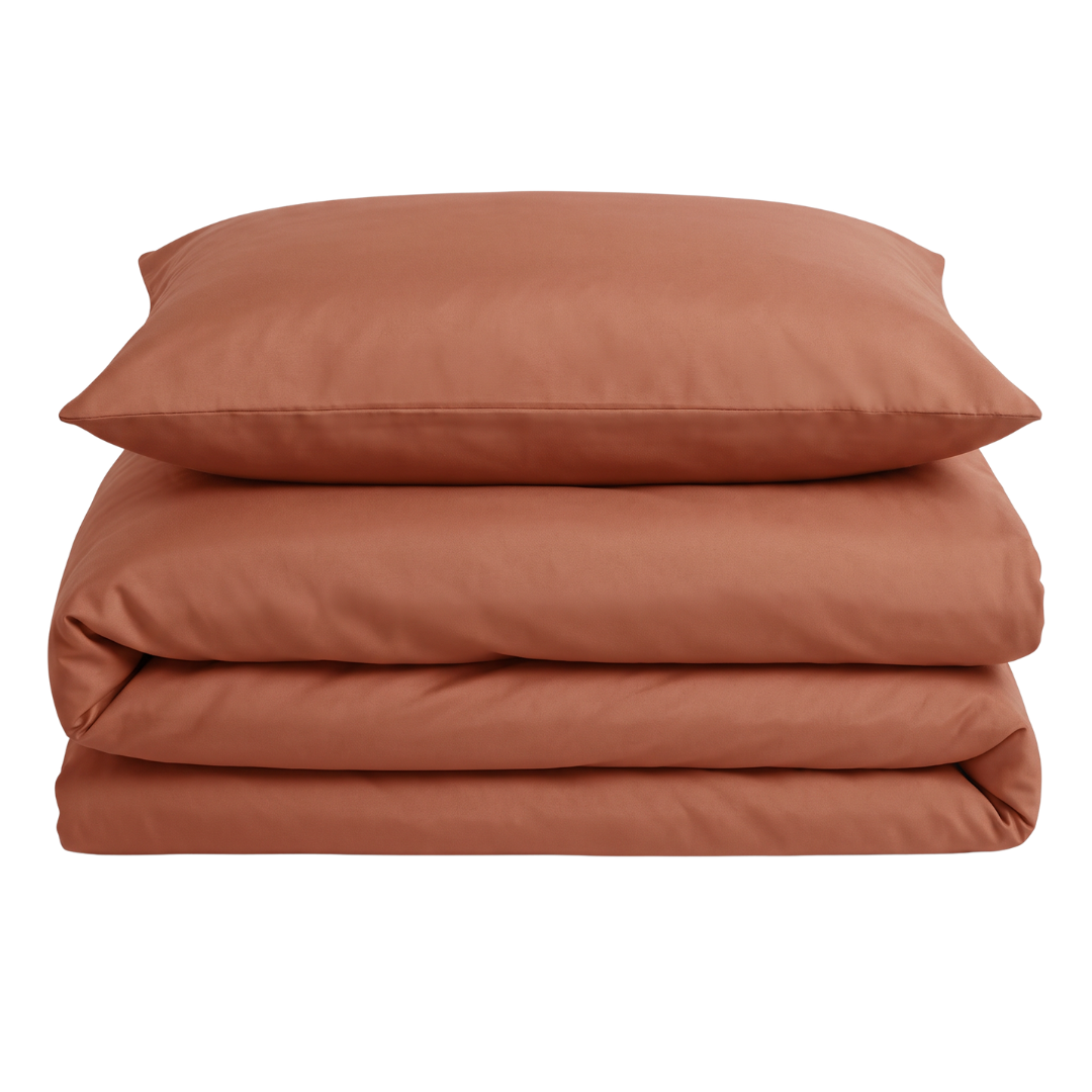 Velosso Microfibre Plain Duvet Cover & Pillowcase Set
