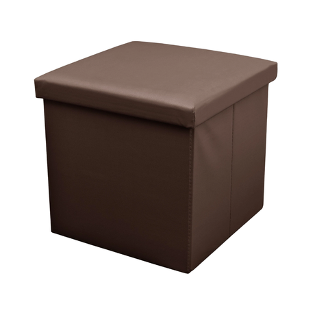Home Republic Foldable Faux Leather Storage Ottoman
