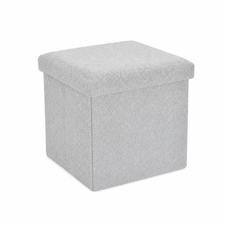 Home Republic Foldable Boucle Storage Ottoman