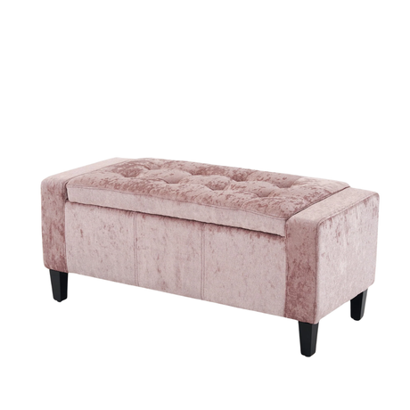 Home Republic Bijou Crushed Velvet Storage Seat
