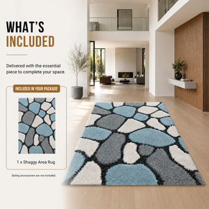 Home Republic Pebbles Shaggy Rug Long Pile