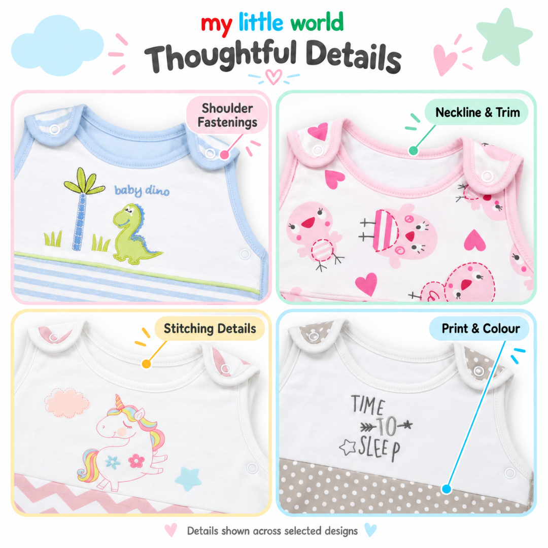 My Little World Time To Sleep Polka Dot Baby Sleeping Bag