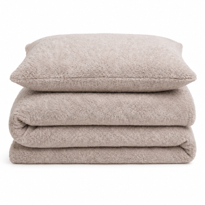 Velosso Teddy Marl Duvet Cover & Pillowcase Set