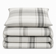 Velosso Burlington Check Duvet Cover & Pillowcase Set
