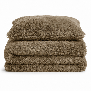 Velosso Alaska Faux Fur Duvet Cover & Pillowcase Set