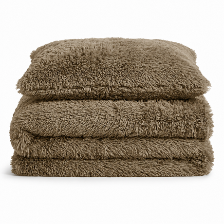 Velosso Alaska Faux Fur Duvet Cover & Pillowcase Set