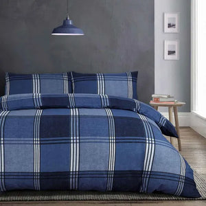 Velosso Hamilton Check Duvet Cover & Pillowcase Set
