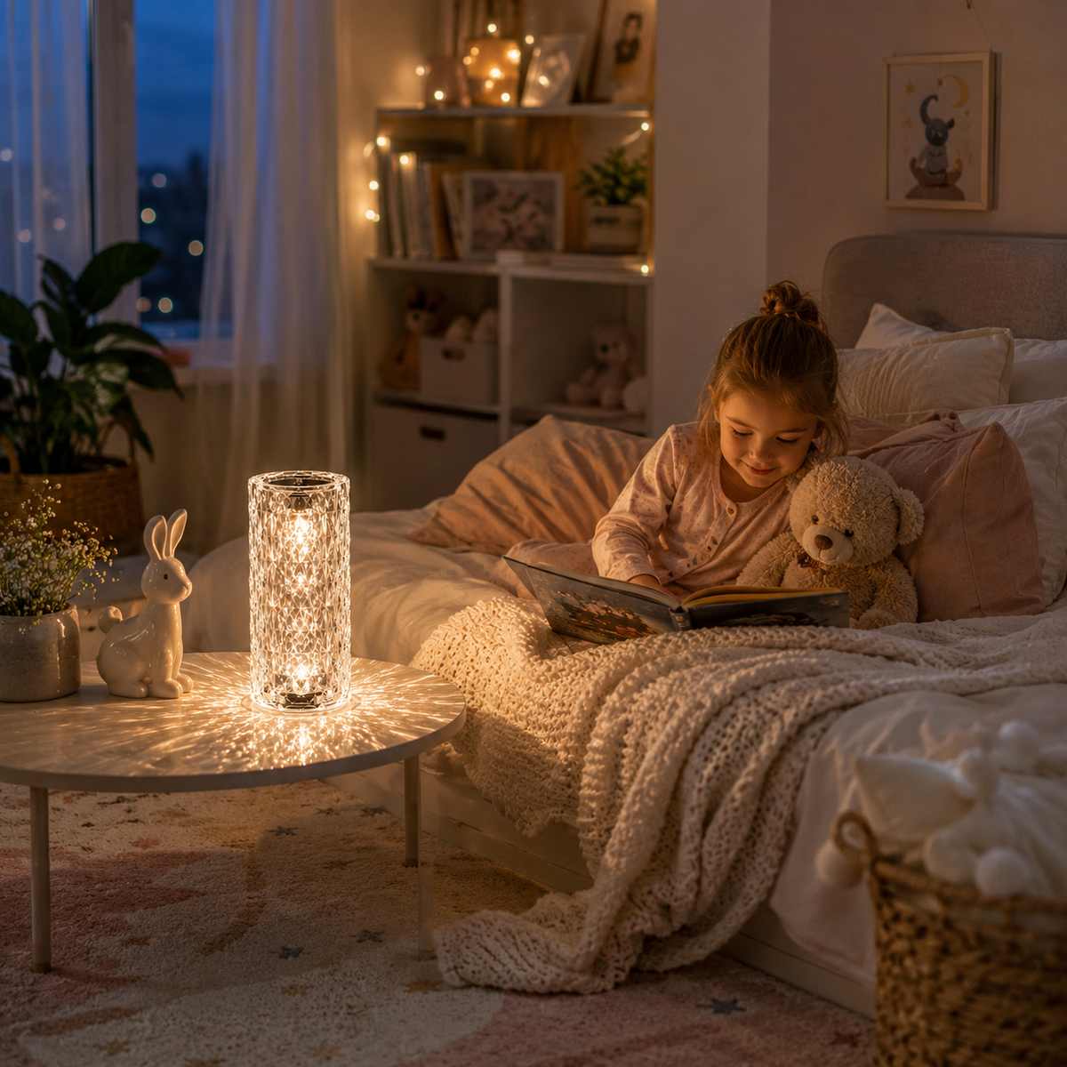 Home Republic Chargeable Crystal Effect Table Lamps