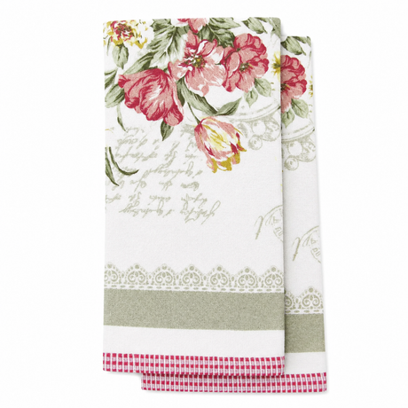 Velosso Floral Printed Cotton Tea Towel