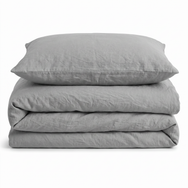 Velosso Washed Linen Look Duvet Cover & Pillowcase Set