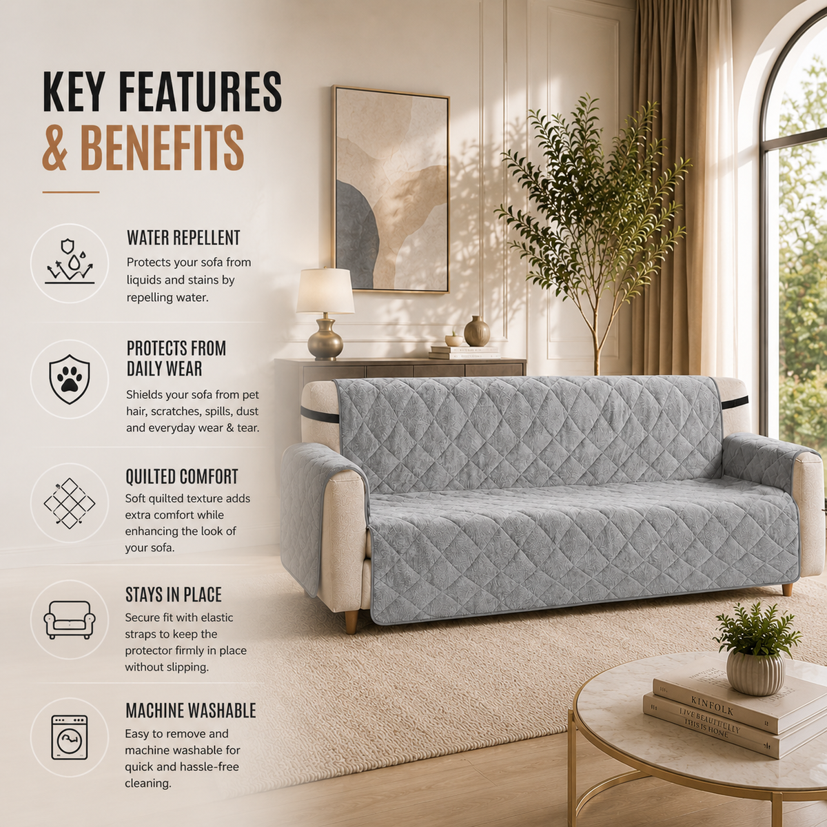 Home Republic Teddy Sofa Protector