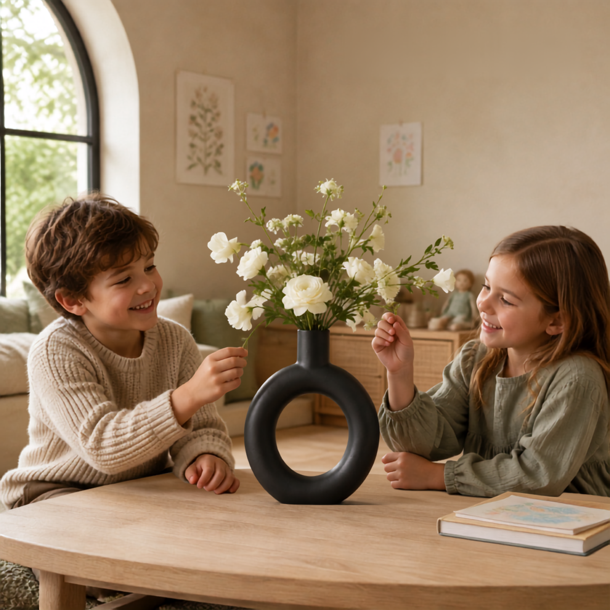 Home Republic Ceramic Donut Vase