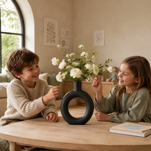 Home Republic Ceramic Donut Vase
