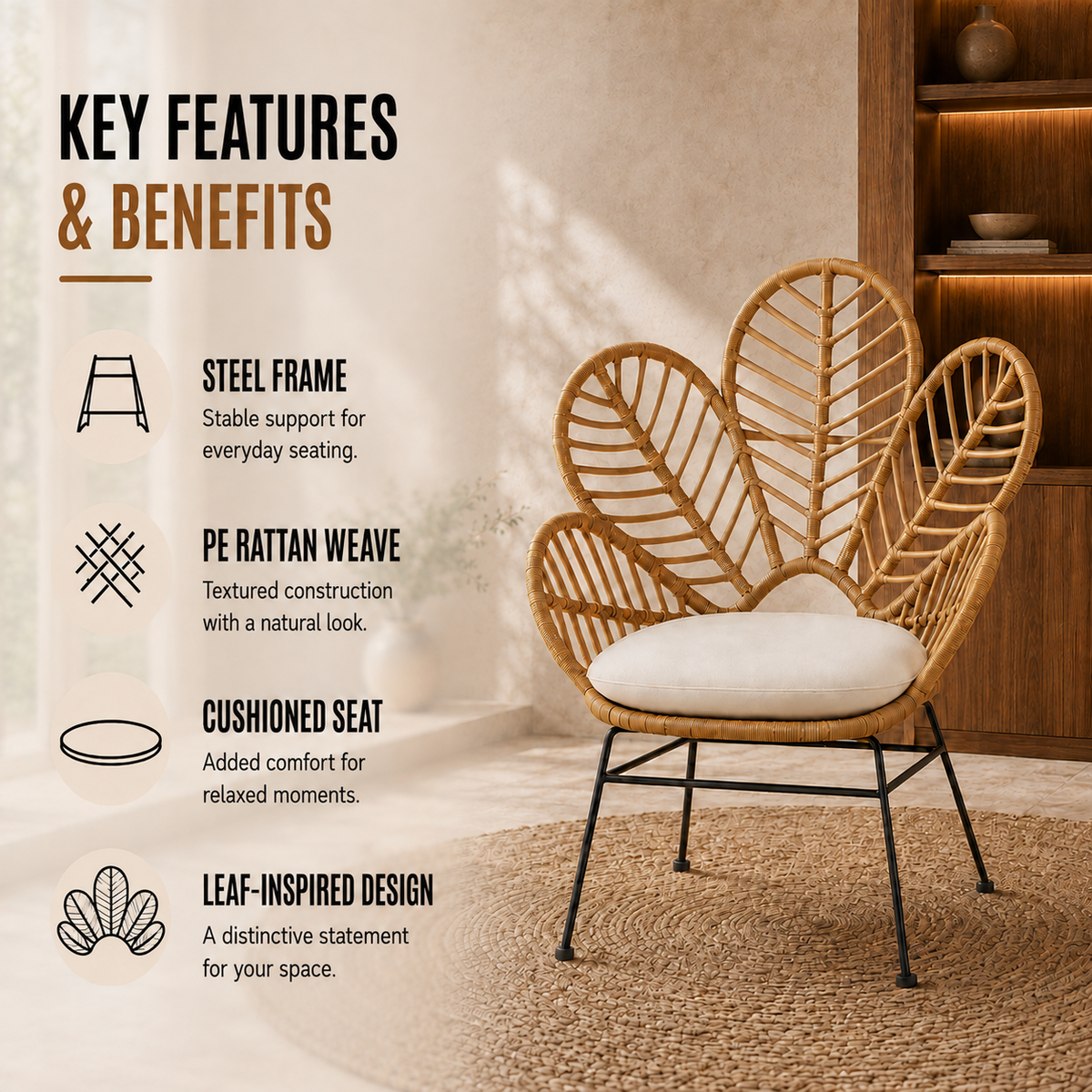 Home Republic Havana Rattan Chair