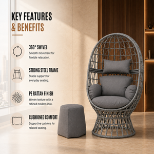 Home Republic Rio 360 Swivel Chair